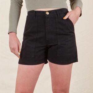 Big Bud Press - Unisex Work Pants Shorts, Black (Medium)